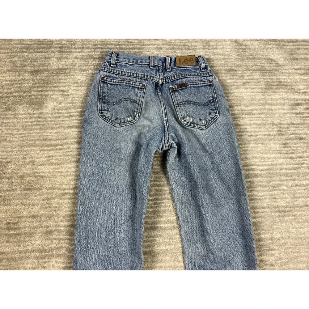 Lee‎ Riders Jeans Boys Size 12 Reg Blue Straight Vintage Denim Distressed